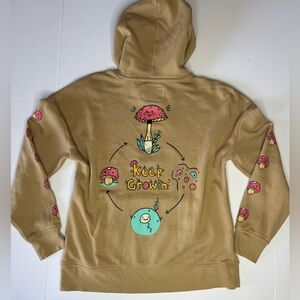 A.LAB Freela Keep Growin Brown Hoodie Size Small